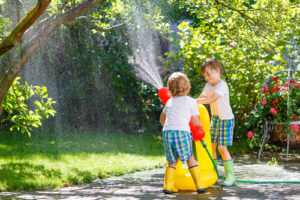 Kids Playing in Water